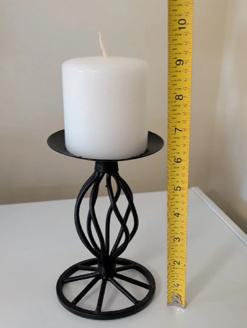 Black Metal Twisted Candle Holders Set of 3 | Home Accents Decor